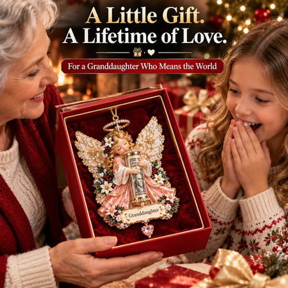 ⏰ LAST DAY SALE 49% OFF! 👼💵 3D Angel Christmas Cash Gift Ornament – Holiday Money Holder Keepsake ✨