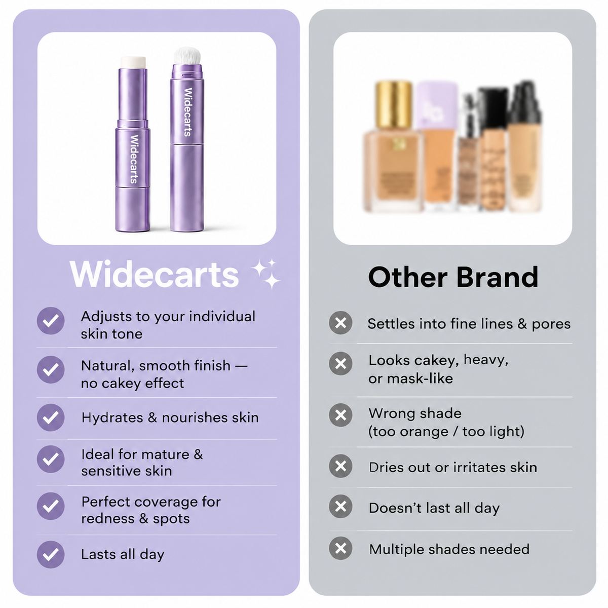 Changing Foundation Stick – The stick that makes mature skin glow again