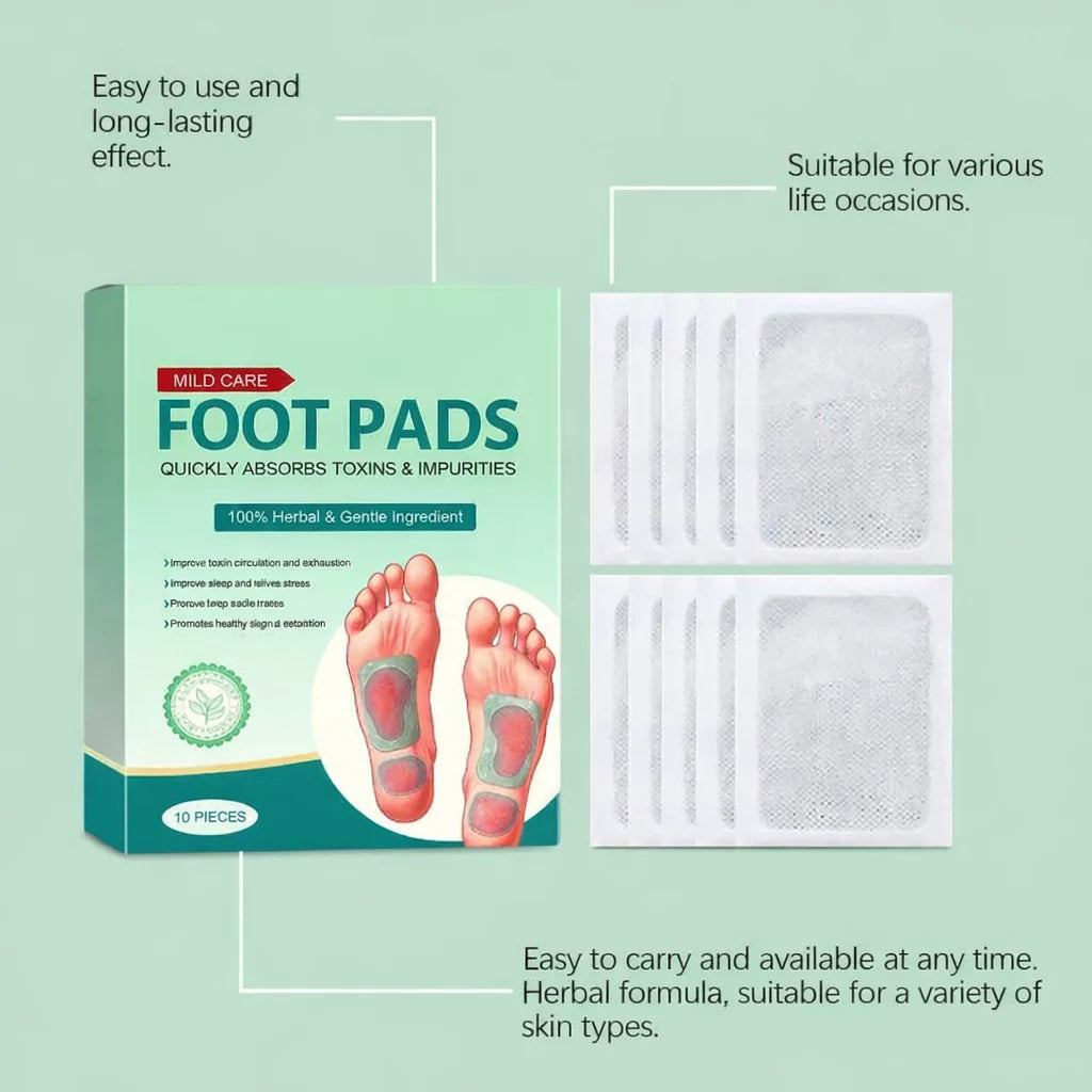 100% Herbal & Gentle Ingredient Detox Foot Pads (BUY 10 GET 20 FREE Pack of 30)