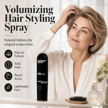 Fluffy Hair Shaping Spray, Long Lasting Peach Scent Volumizing Hair Mist for All-Day Hold