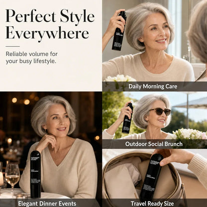 Fluffy Hair Shaping Spray, Long Lasting Peach Scent Volumizing Hair Mist for All-Day Hold